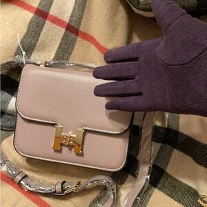 Fashion, Elegant Lavender Crossbody Bag & Wallet